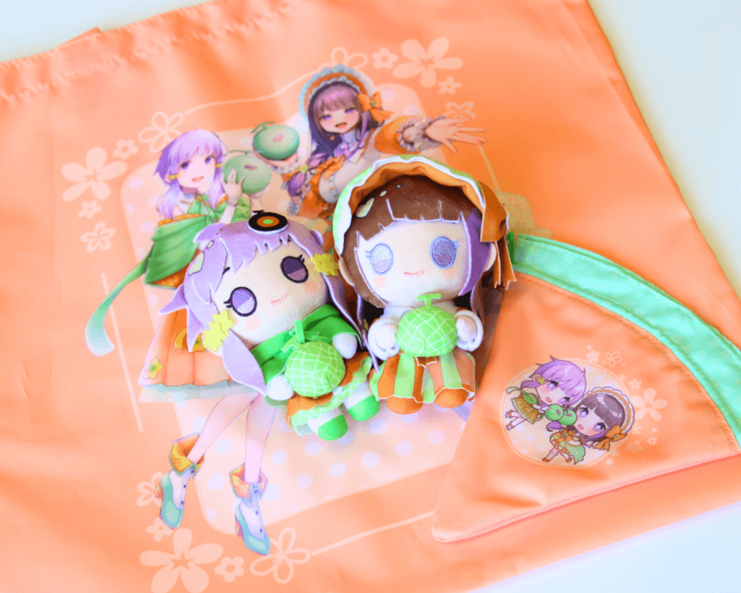 おしぐるみ2体+エコバッグ+アクリルミニスタンド